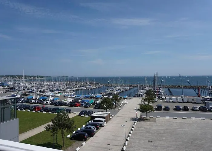 Panoramablick Und Den Strand Direkt Vor Der Tuer